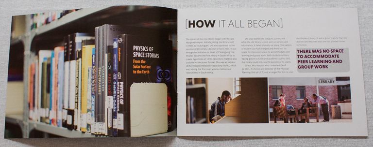 Design Ardour | Art & Design by Robyn Oosthuysen | Publishing | Branding | Rhodes | Library Brochure